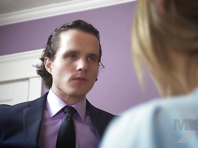 Pretty maid Blair Williams gets blackmailed into sex