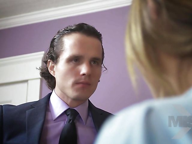 Pretty maid Blair Williams gets blackmailed into sex