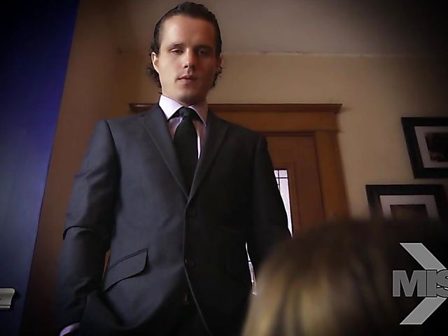 Pretty maid Blair Williams gets blackmailed into sex