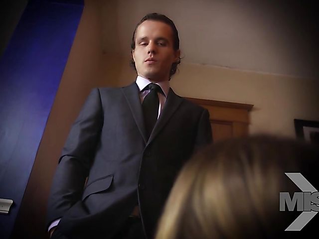 Pretty maid Blair Williams gets blackmailed into sex