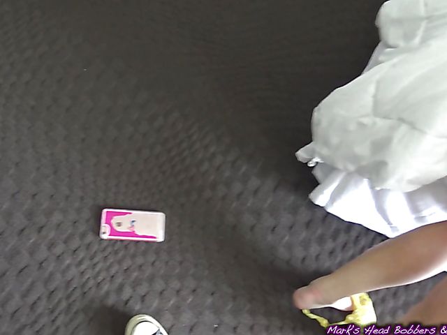 Hottie gets fucked from behind after handjob