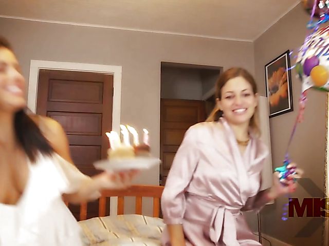 Birthday POV FFM threesome with Adriana Chechik and Kissa Sins