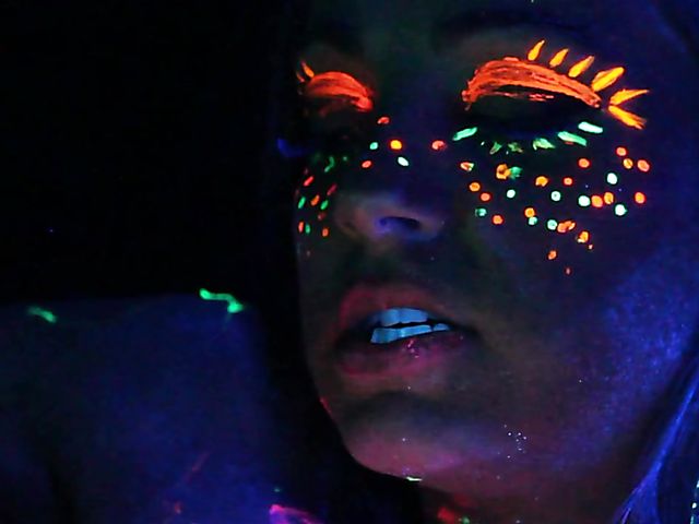 Crazy lesbian girls going wild in the dark