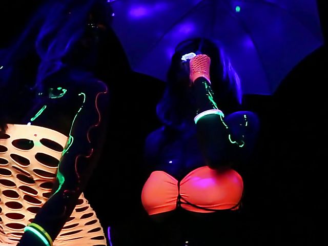 Crazy lesbian girls going wild in the dark