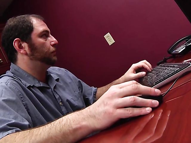 Teen daughter Brooke Bliss gets banged on a desk