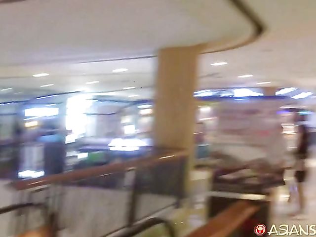 Red-haired Asian slut next door Wan takes on cock