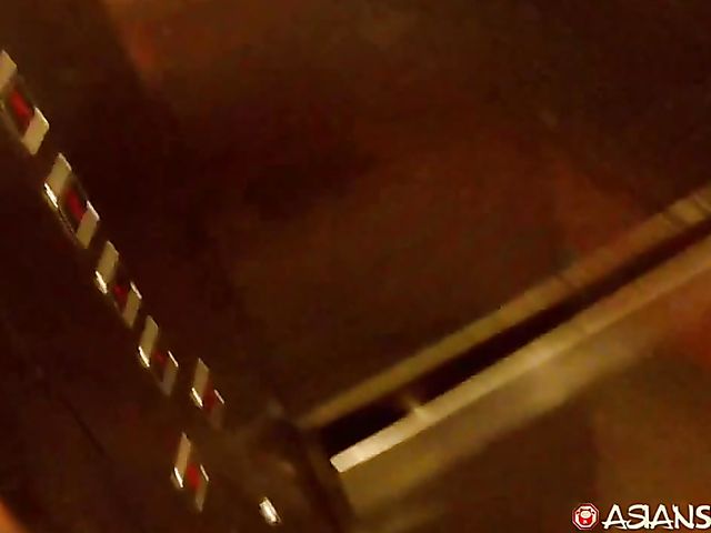 Red-haired Asian slut next door Wan takes on cock