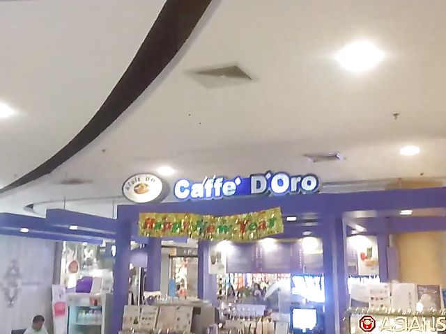 Red-haired Asian slut next door Wan takes on cock