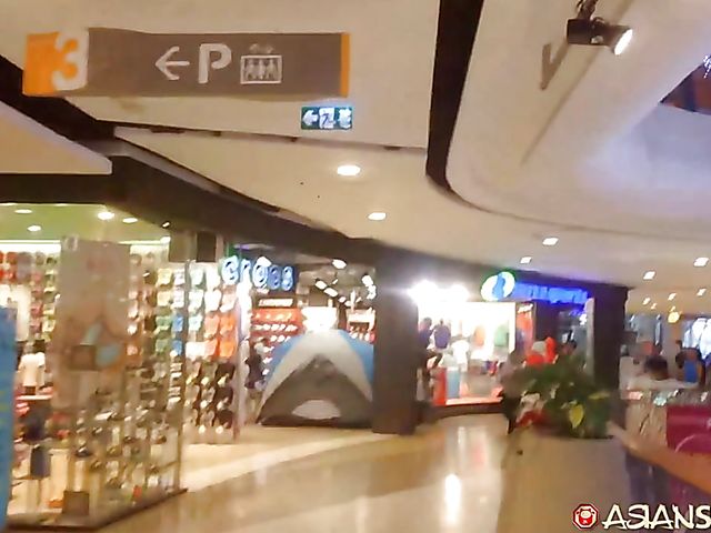 Red-haired Asian slut next door Wan takes on cock