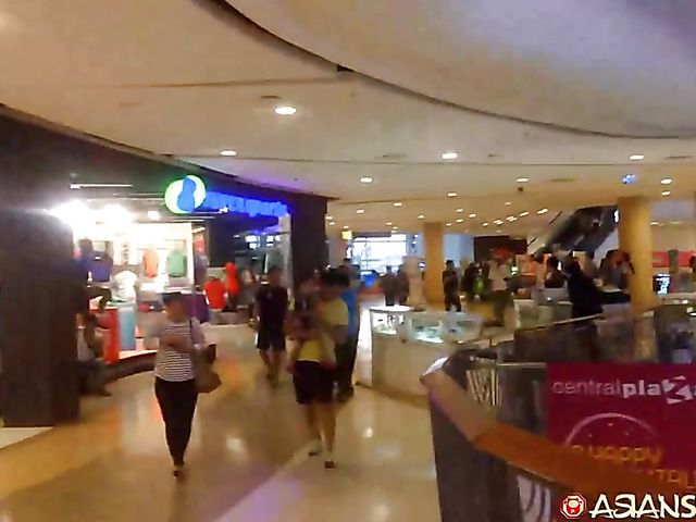 Red-haired Asian slut next door Wan takes on cock