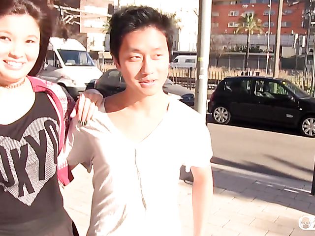 Big titty Asian girlfriend Miyuki Son sucking and fucking on cam