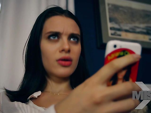 Big eyed brunette teen Lana Rhoades gets horny