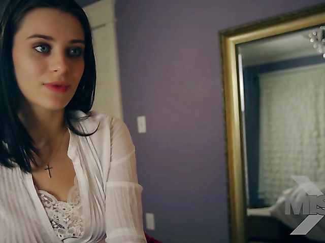 Big eyed brunette teen Lana Rhoades gets horny