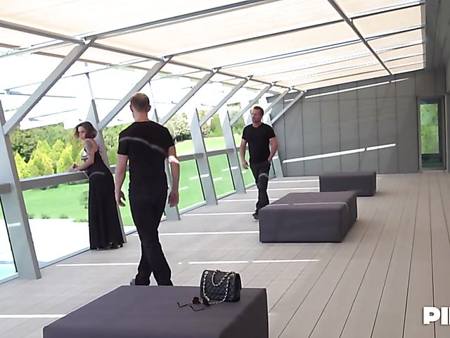 Italian DP with gorgeous Malena la Pugliese