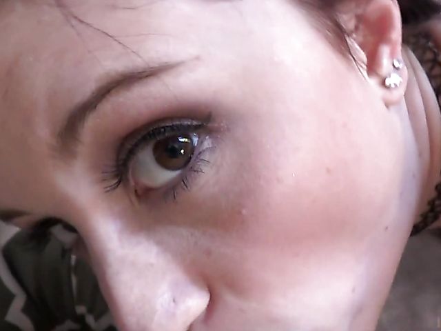 POV fuck with totally shaved cutie Hailey Little