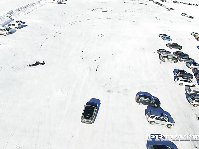 Interracial anal in wintertime with skinny Katrin Tequila