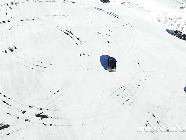 Interracial anal in wintertime with skinny Katrin Tequila