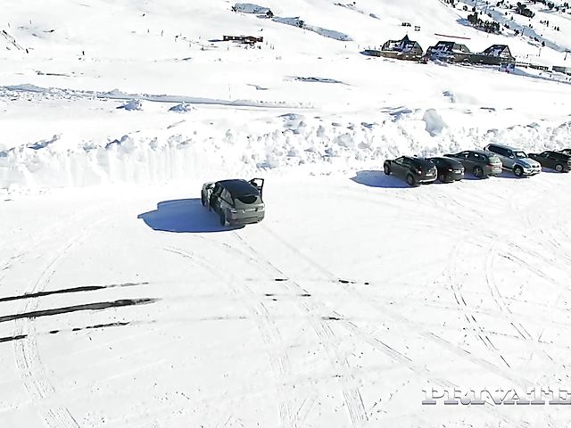 Interracial anal in wintertime with skinny Katrin Tequila