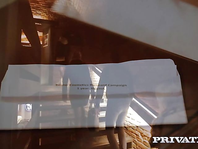 Alexis Crystal threesome MMF at the bar