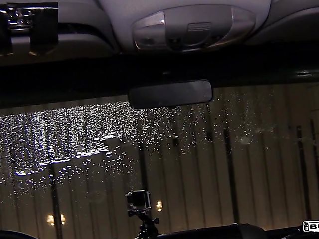 Sex in a van with busty brunette Jacky Lawless