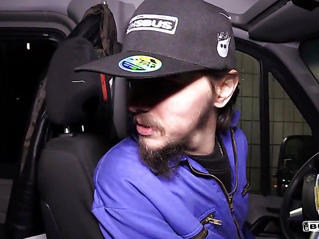 Sex in a van with busty brunette Jacky Lawless