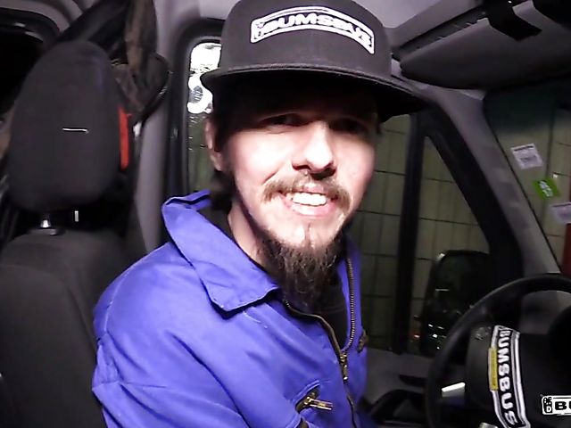 Sex in a van with busty brunette Jacky Lawless