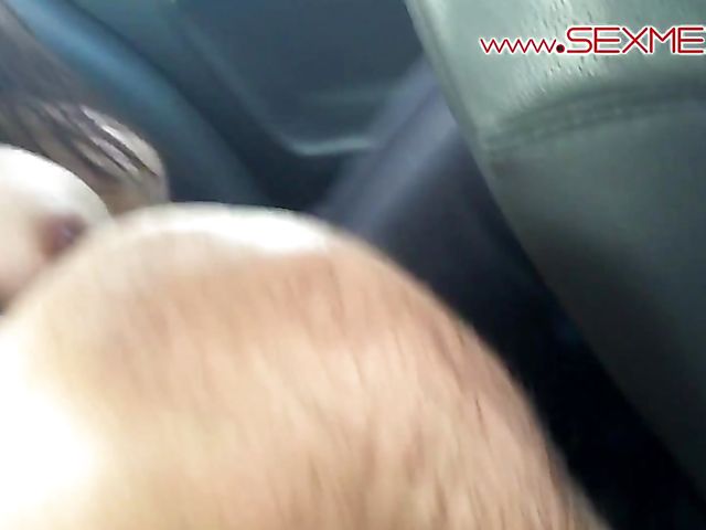 Busty latina Silvia Santez gags and fucks in the car