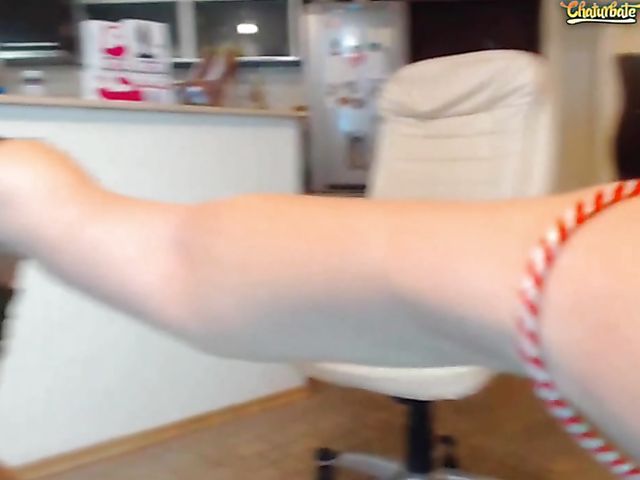 Romanian beauty finger squirt with a toy