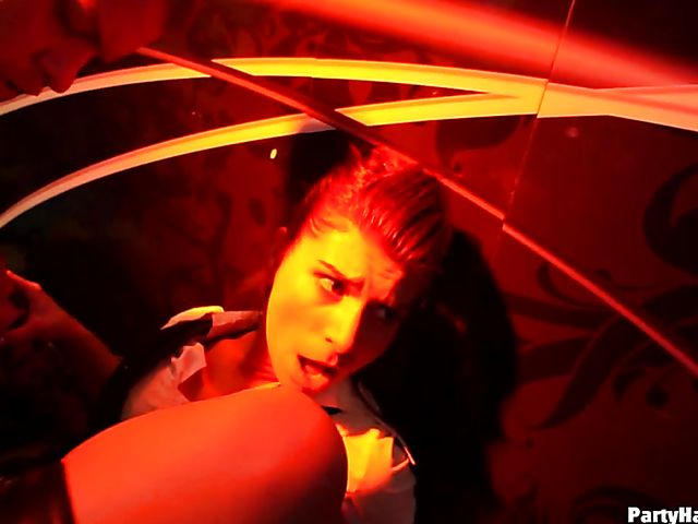 Strippers fuck horny sluts at the sex party