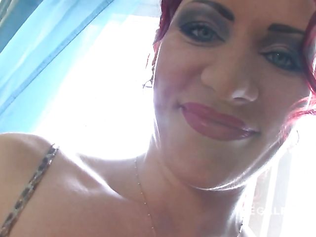 Mature DP with red-haired bitch Alina