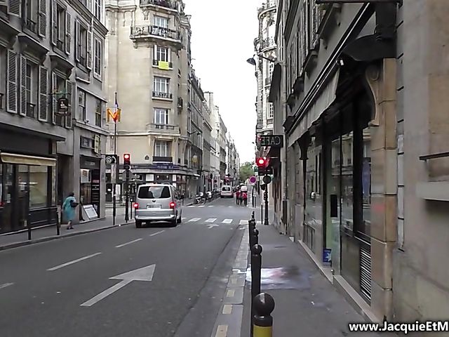 French ebony Cindy gets double fucked