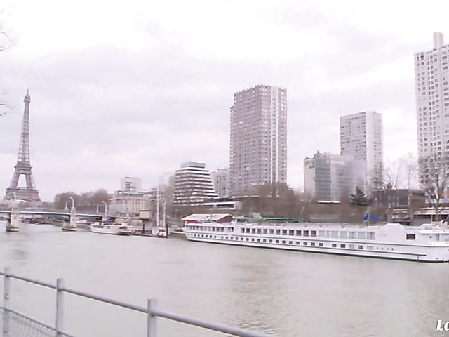 French slut Tiffany Leiddi gets fucked with a condom