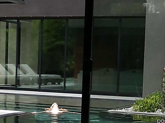 Amazing teen Tali Dova swimming and fucking