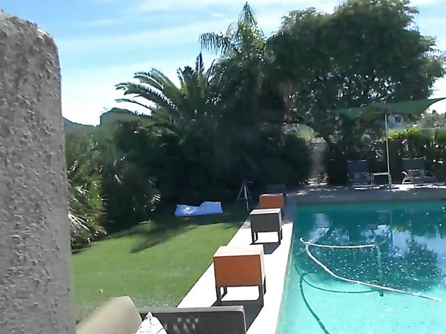 Busty blonde MILF gets pounded in the backyard