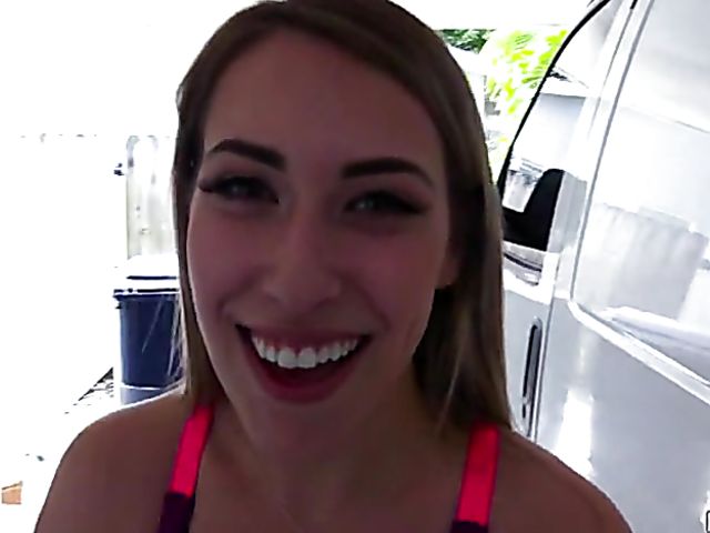 Public sex with well-endowed fit teen Kimber Lee