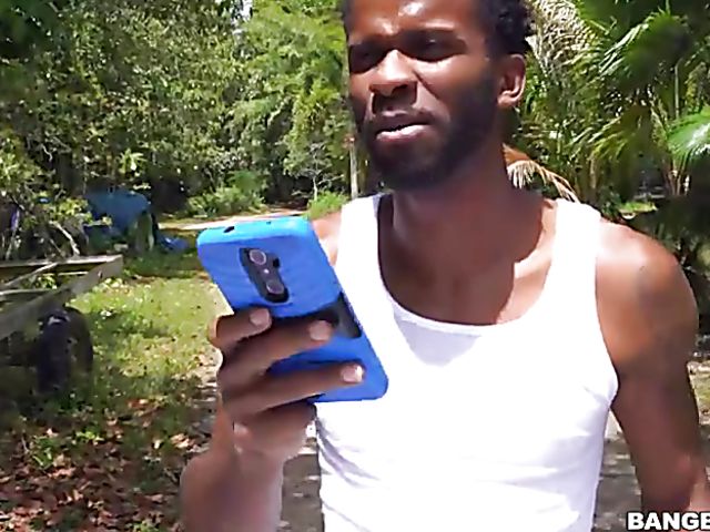 Sporty Harley Jade interracial outdoor anal with a black guy