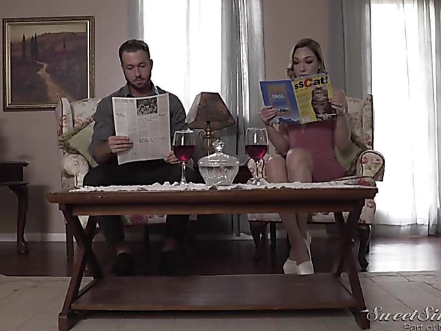 Hard sex on the dining table with Lily LaBeau