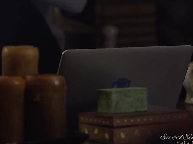 Hard sex on the dining table with Lily LaBeau