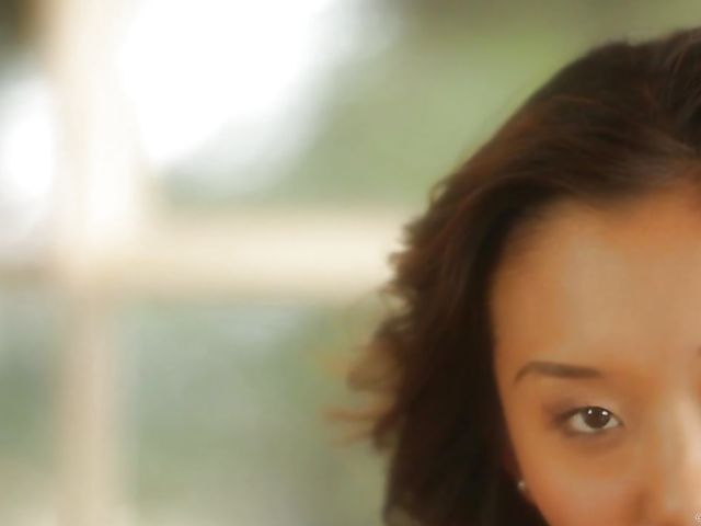 Chinese solo girl Alina Li fingering her holes