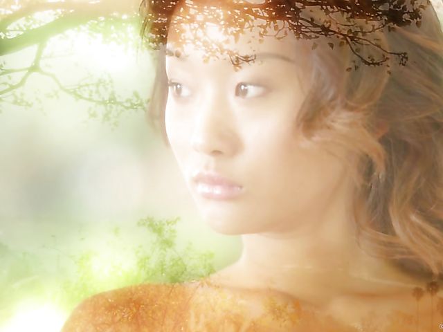 Chinese solo girl Alina Li fingering her holes