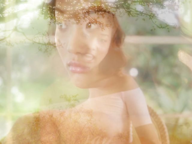 Chinese solo girl Alina Li fingering her holes