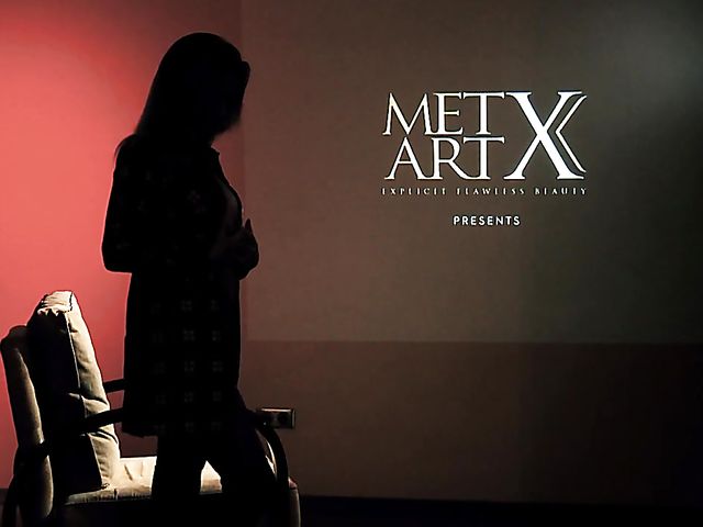 Slim babe Cara Mell fingering herself in the dark