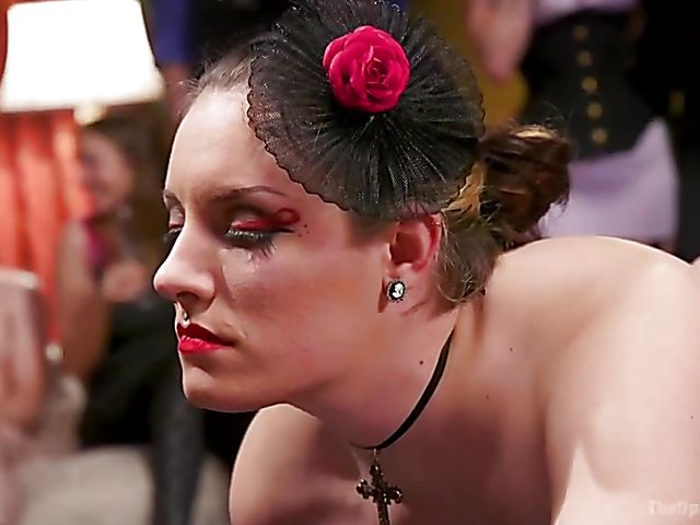 BDSM orgy with Kimber Woods and Roxanne Rae