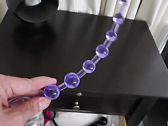 Anal beads and a cock for Brooke Beretta