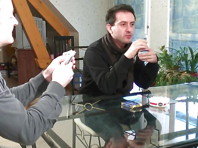 DP gangbang after a game of poker