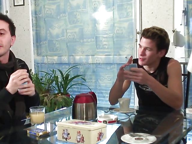 DP gangbang after a game of poker