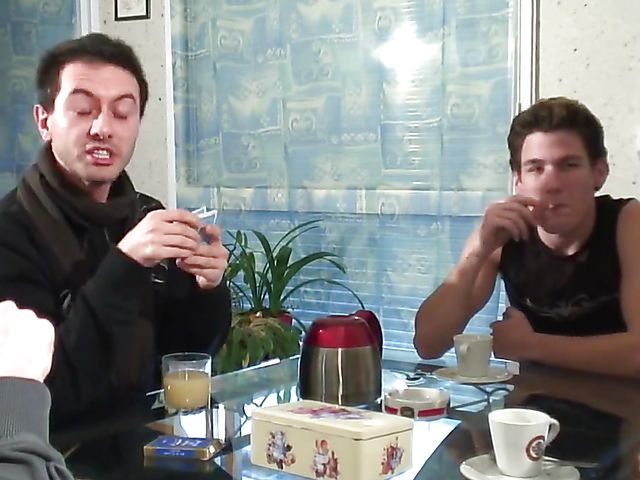 DP gangbang after a game of poker