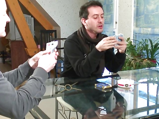 DP gangbang after a game of poker