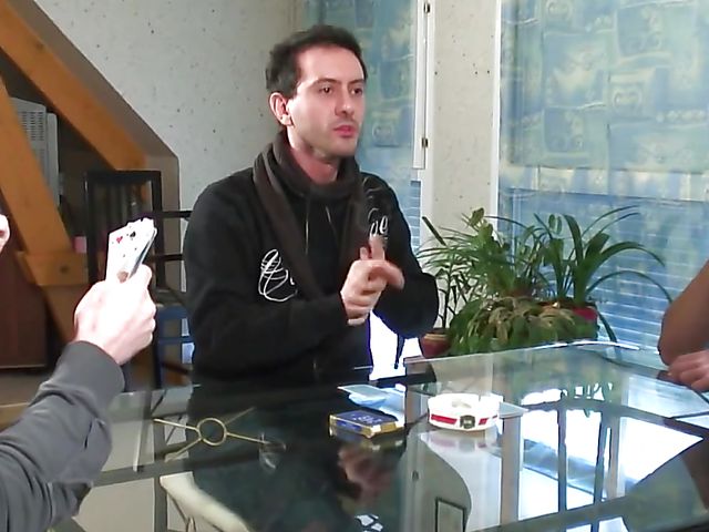 DP gangbang after a game of poker