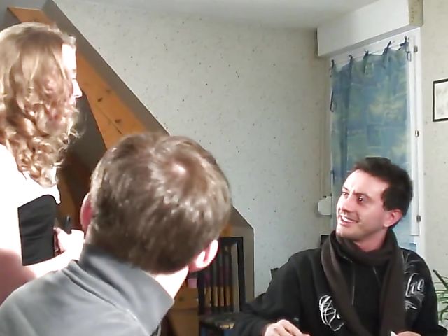 DP gangbang after a game of poker